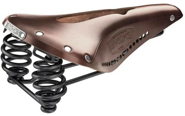 BROOKS Fahrradsattel Flyer Carved, Aged Brown