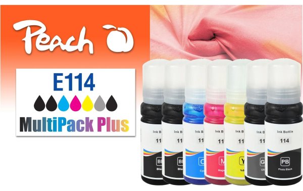 Peach Tinte Epson CISS 114 MultiPack+ C/M/Y/G/FBK/2x BK