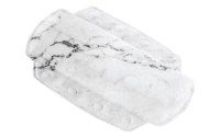 Kleine Wolke Nackenkissen Marble 32 x 22 cm, Grau-Marmor/Weiss