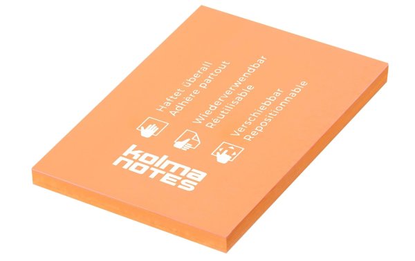 Kolma Notizzettel NOTES A7 Orange, 100 Blatt