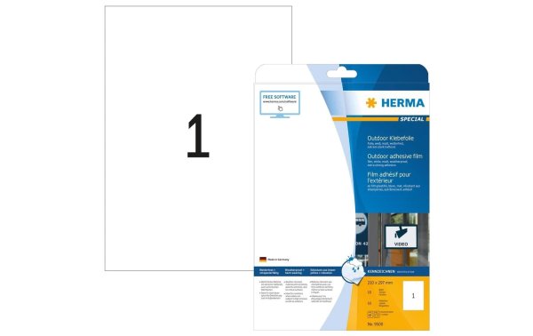 HERMA Outdoor-Etiketten 9500 210 x 297 mm, 10 Etiketten