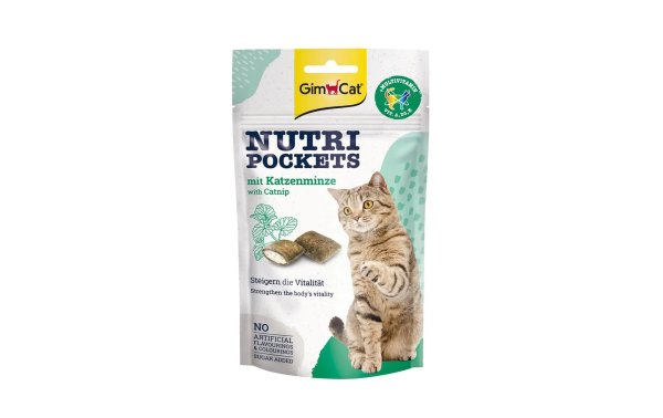 Gimpet Katzen-Snack Nutri Pockets Minze & Multi-Vitamin, 60g