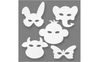 Creativ Company Partyaccessoire Tier-Masken 16 Stück