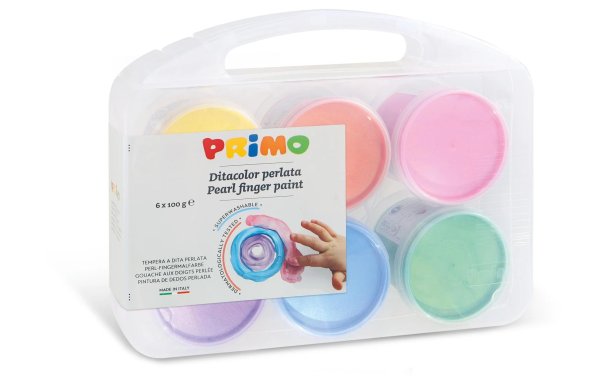 Primo Fingermalfarbe Perl 100 ml, Mehrfarbig