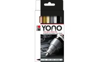 Marabu Acrylmarker YONO Set 1.5 - 3 mm, 4-teilig, Metall