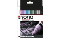 Marabu Acrylmarker YONO Set 1.5 - 3 mm 6-teilig, Pastell