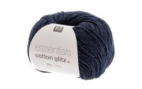 Rico Design Wolle Essentials Cotton Glitz DK 50 g Marineblau