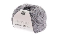 Rico Design Wolle Essentials Cotton Glitz DK 50 g Silber;...