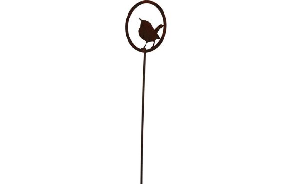 Ambiance Gartenstecker Vogel nach oben schauend mit Stab 76 cm