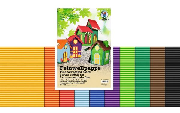 URSUS Wellpapier Feinwellpappe 300 g/m² 23 x 33 cm