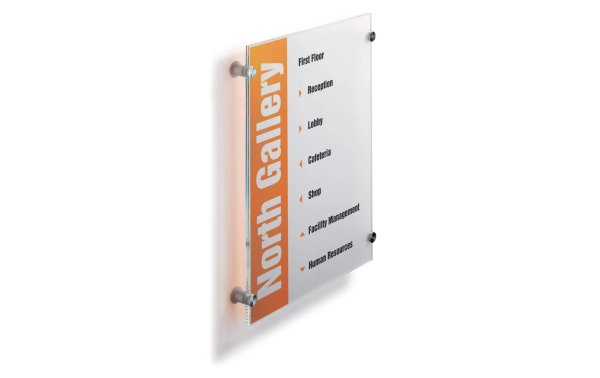 DURABLE Türschild Crystal Sign 297 x 420 mm