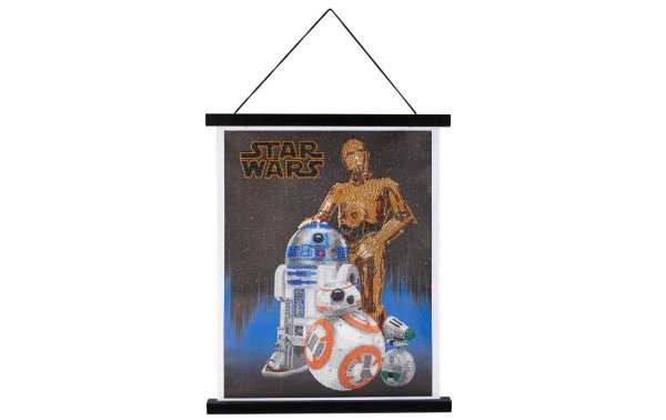 CRAFT Buddy Bastelset Crystal Art Scroll Star Wars Droids 35 x 45 cm