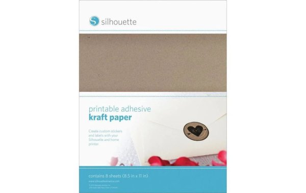 Silhouette Stickerpapier Bedruckbares Kraftpapier