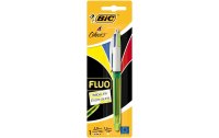 BIC Kugelschreiber 4 Colours Fluo mit Marker, 0.32 mm, 1...