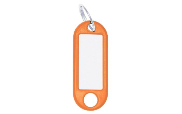 WEDO Schlüsselanhänger 18 mm mit Ring, Orange, 100 Stück