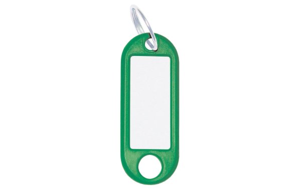 WEDO Schlüsselanhänger 18 mm mit Ring, Grün, 100 Stück