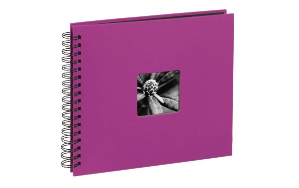 Hama Fotoalbum Fine Art 28 x 24 cm Pink, 50 schwarze Seiten