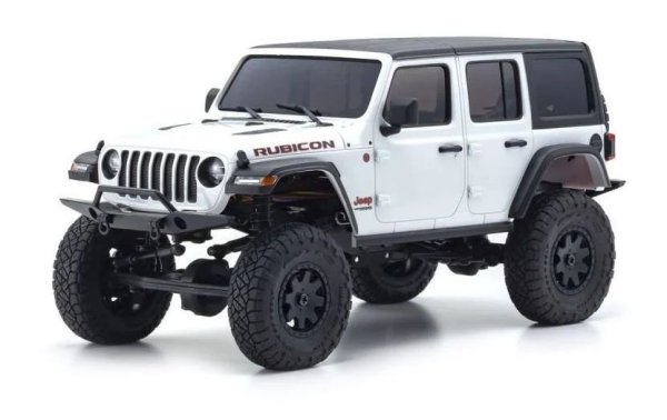 Kyosho Scale Crawler Mini-Z Jeep Wrangler Rubicon, Weiss 1:24, ARTR