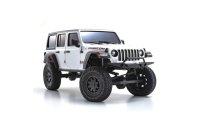 Kyosho Scale Crawler Mini-Z Jeep Wrangler Rubicon, Weiss 1:24, ARTR