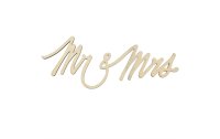 Rico Design Holzartikel Mr & Mrs 28 x 11 cm, magnetisch