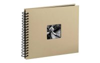 Hama Fotoalbum Fine Art 36 x 32 cm Taupe, 50 schwarze Seiten