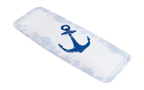 Kleine Wolke Badewanneneinlage Anchor 36 x 92 cm, Blau/Weiss