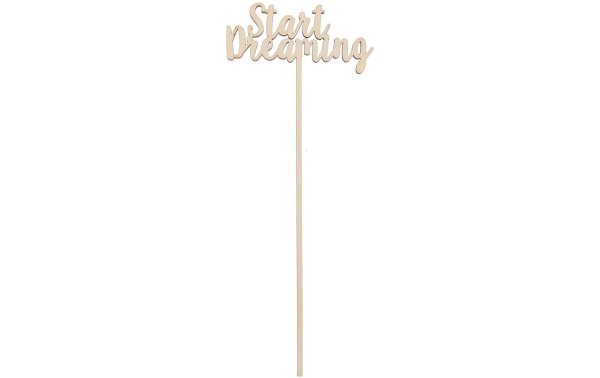 Rico Design Holzartikel Start Dreaming 27 x 6.5 cm