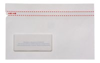ELCO Dokumententasche aus Papier C5/6 Fenster links, 250 Stück