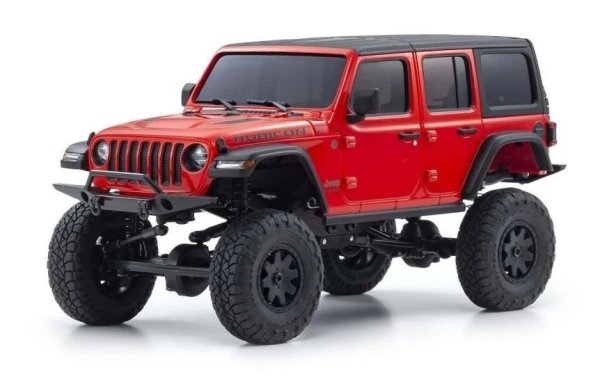 Kyosho Scale Crawler Mini-Z Jeep Wrangler Rubicon, Rot 1:24, ARTR