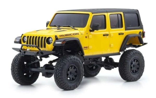 Kyosho Scale Crawler Mini-Z Jeep Wrangler Rubicon, Gelb 1:24, ARTR