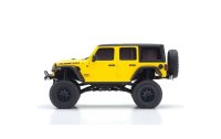 Kyosho Scale Crawler Mini-Z Jeep Wrangler Rubicon, Gelb 1:24, ARTR