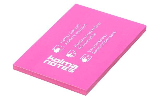Kolma Notizzettel Notes A7 Pink, 100 Blatt