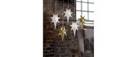 Star Trading Fensterhänger Betlehem, 35 cm, Metall, Weiss