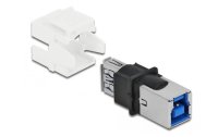 Delock Keystone-Modul USB 3.0, A – B, (f-f) Weiss