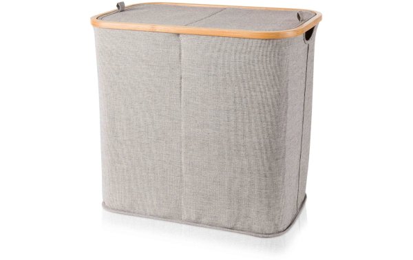 Möve Wäschekorb  Bamboo 89 l, Grau