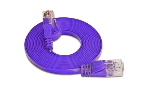 SLIM Slimpatchkabel Cat 6, UTP, 3 m, Violett