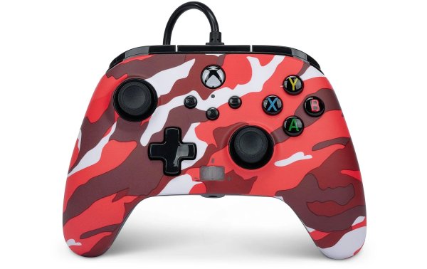 Power A Enhanced Wired Controller Red Camo