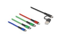Delock USB-Ladekabel USB A/USB C - Lightning/Micro-USB B/USB C