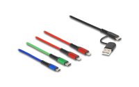 Delock USB-Ladekabel USB A/USB C - 2x Lightning/Micro-USB...