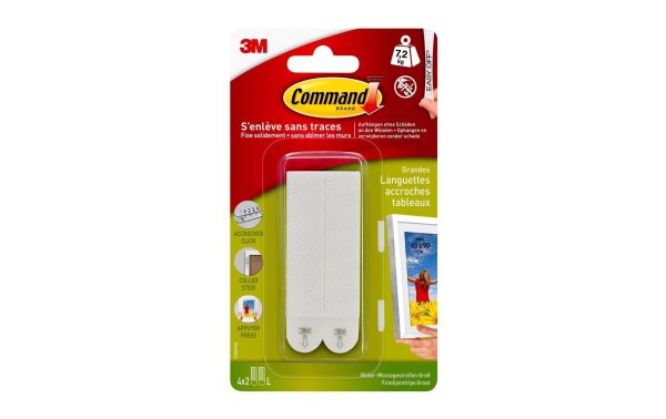 Command Klebepad Command L 7.2 kg, Weiss, 4 Set