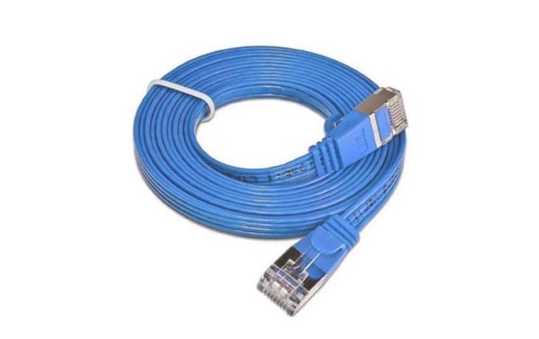 SLIM Slimpatchkabel  Cat 6, STP, 0.25 m, Blau