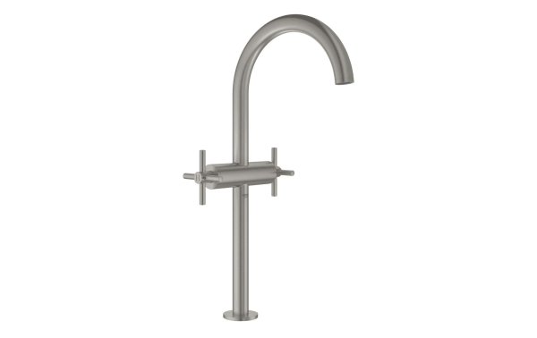 GROHE Lavaboarmatur Atrio XL-Size 1/2", Steel, Kreuzgriffe