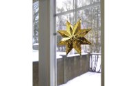 Star Trading Fensterhänger Metallstern Classic, 28 cm, Messing