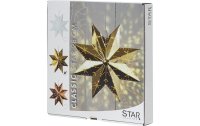 Star Trading Fensterhänger Metallstern Classic, 28 cm, Messing