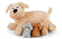 Mamanimals Kuscheltier Mama Hund & Babys 25 cm