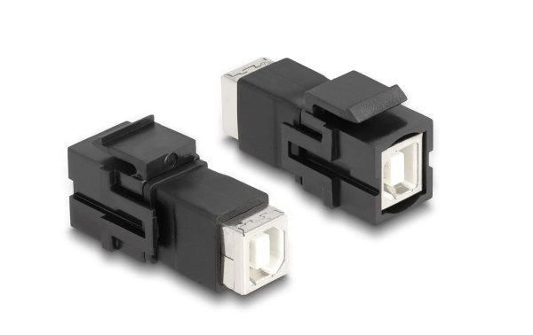 Delock Keystone-Modul USB 2.0, B – B, (f-f) Schwarz