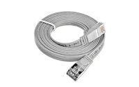 SLIM Slimpatchkabel  Cat 6, STP, 7.5 m, Grau