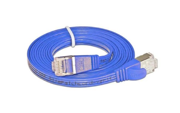 SLIM Slimpatchkabel  Cat 6, STP, 25 m, Blau