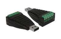 Delock USB-Adapter USB Typ-A zu RS-422/485 Terminalblock 5Pin