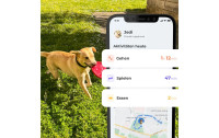 Invoxia GPS-Tracker Smart Dog Collar M, Midnight Black